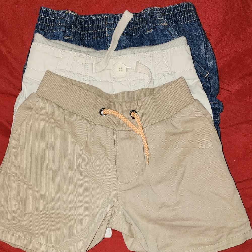 Multiples. Stylish Kids Shorts Set - Cream, Blue, Tan